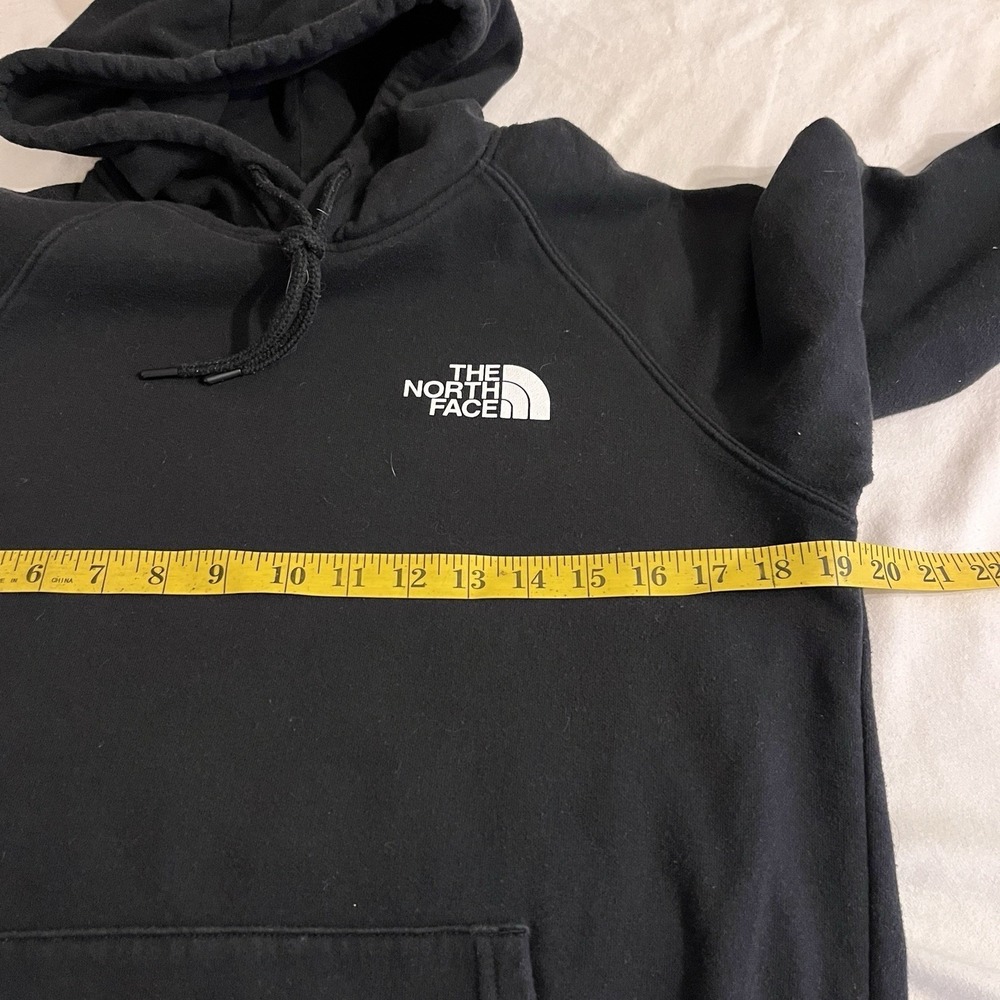 The North Face Pullover Hoodie Women's Small Black Graphic On Back Spell Out - Picture 7 of 9